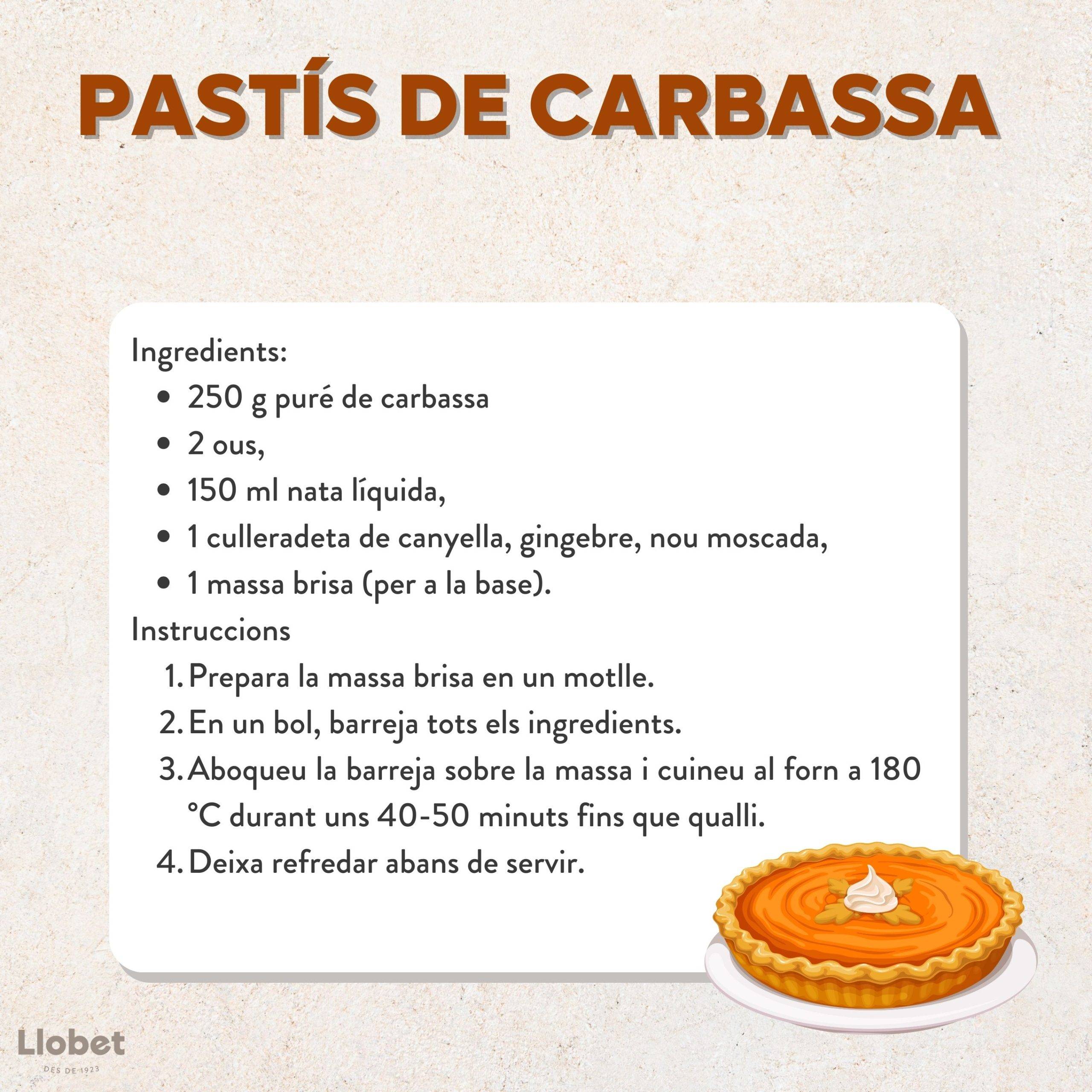 Pastís de Carbassa 